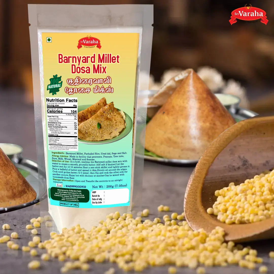 Barnyard Millet Dosa Mix Kuthiraivali Dosai குதிரைவாலி அரிசி தோசை மிக்ஸ்