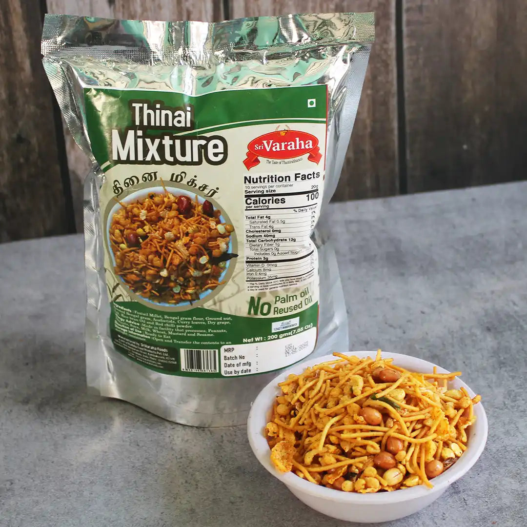 Foxtail Millet Mixture Thinai Mixture Snacks தினை மிக்சர்