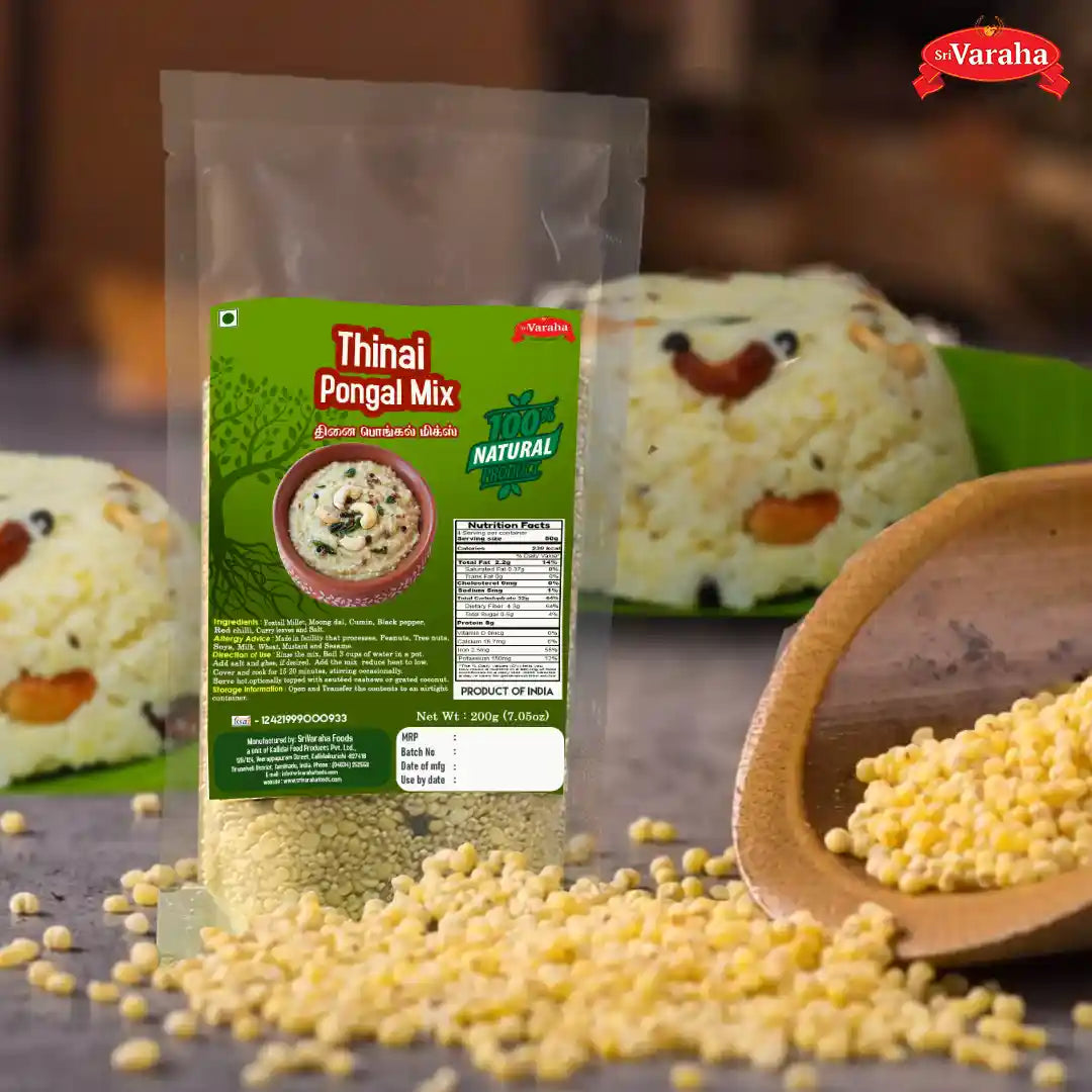 Foxtail Millet Thinai Pongal Mix ą®¤ą®æą®£ąÆ ą®ŖąÆą®ąÆą®ą®²ąÆ ą®®ą®æą®ąÆą®øąÆ