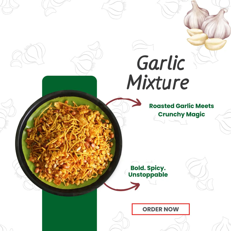 Garlic Mixture – A Fiery Handful of South Indian Goodness!
