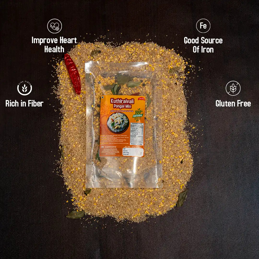 Kuthiraivali Barnyard Millet Pongal Mix ą®ąÆą®¤ą®æą®°ąÆą®µą®¾ą®²ą®æ ą®ŖąÆą®ąÆą®ą®²ąÆ ą®®ą®æą®ąÆą®øąÆ