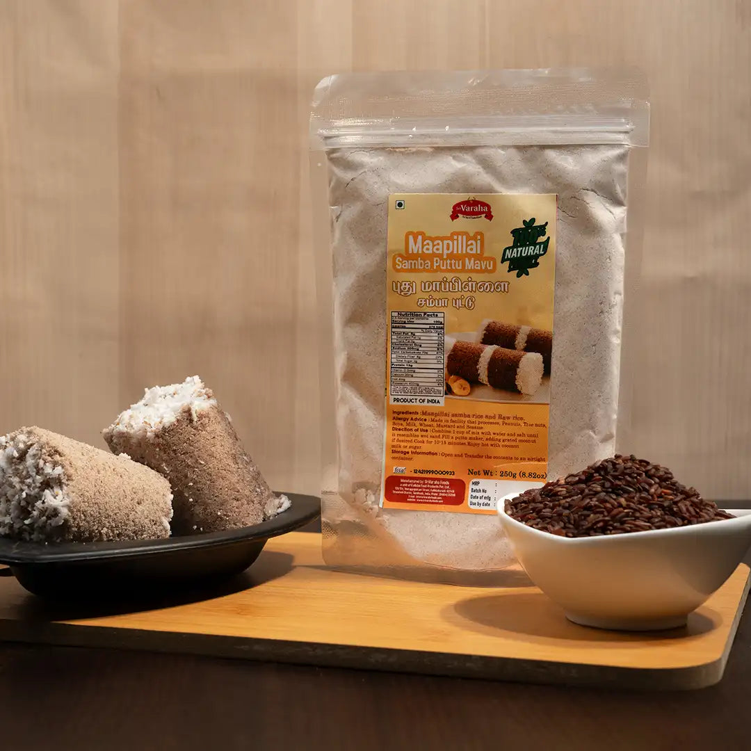 Mappillai Samba Puttu Flour Mix மாப்பிள்ளை சம்பா அரிசி புட்டு மாவு