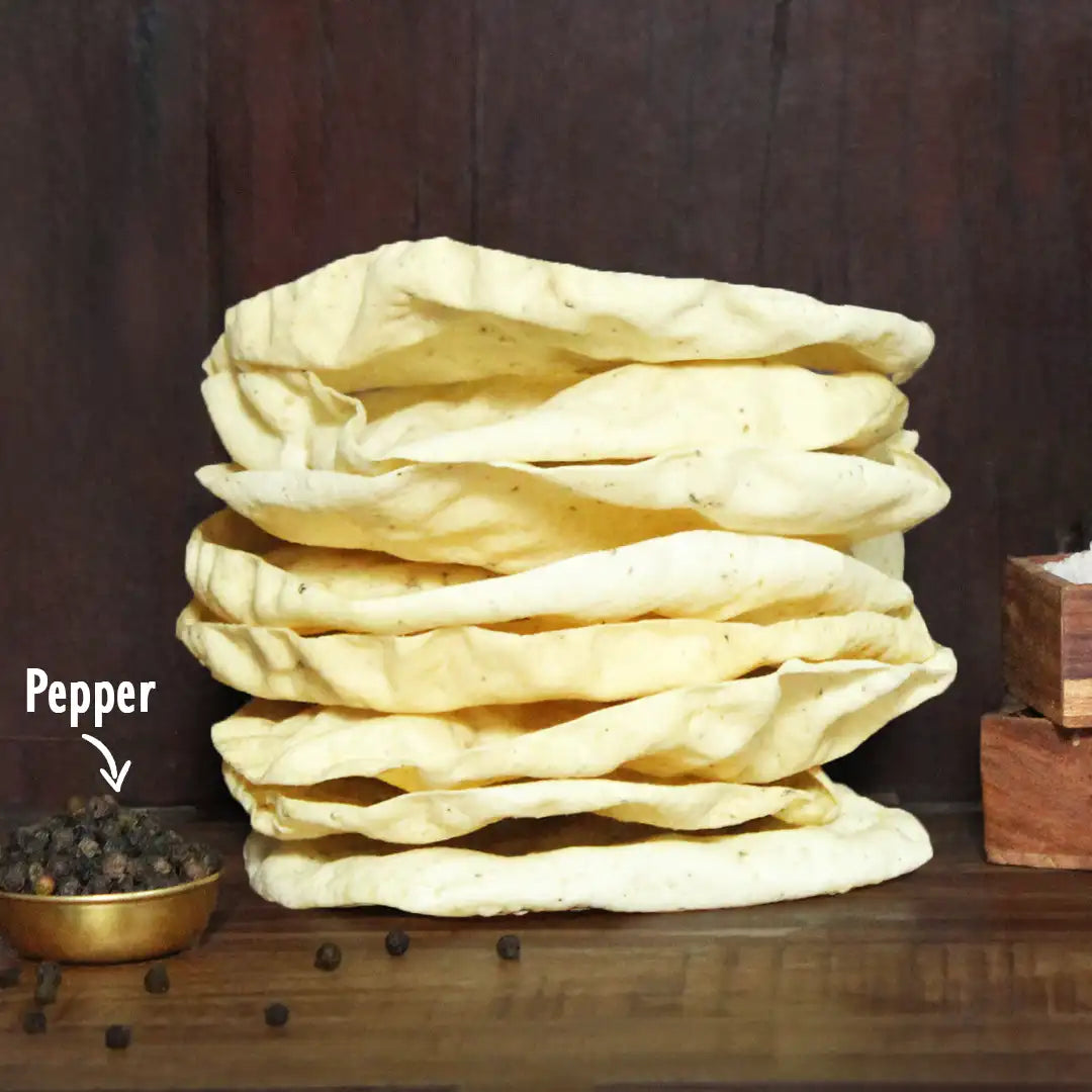 Pepper Papad Milagu Appalam மிளகு அப்பளம்