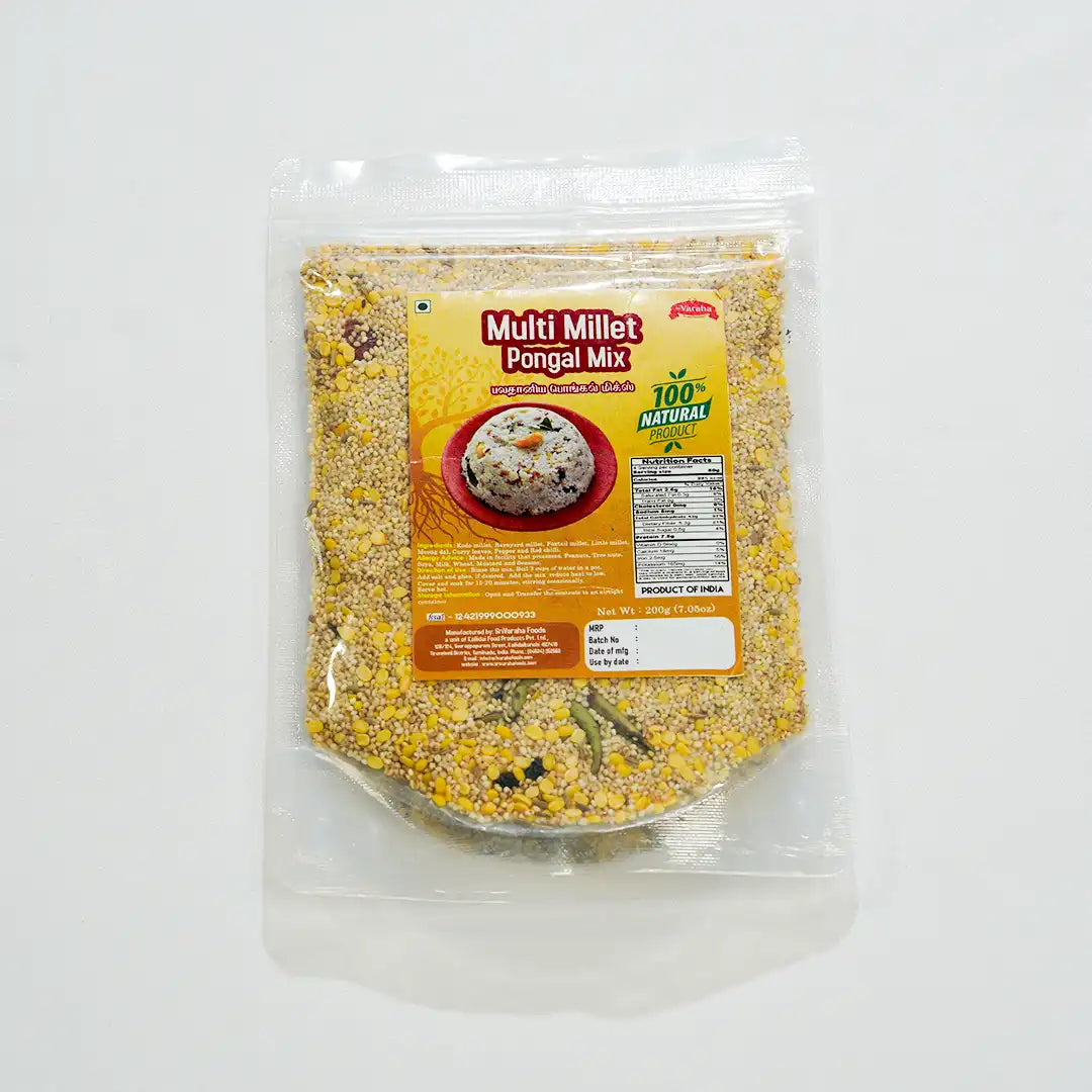 Multi Millet Pongal Mix Multi Grain Pongal Mix சிறுதானிய பொங்கல் மிக்ஸ்
