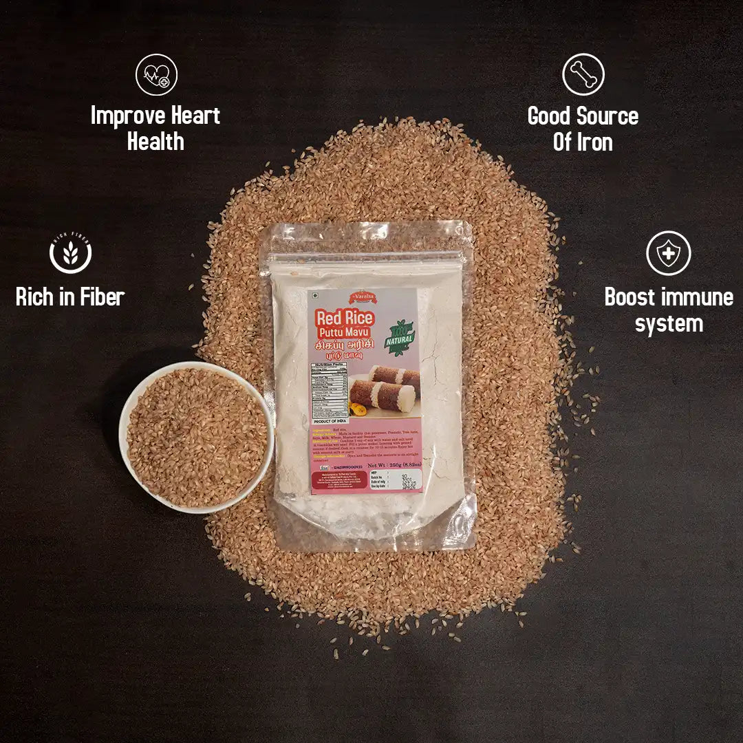 Red Rice Puttu Flour Sigappu Arisi Puttu Maavu