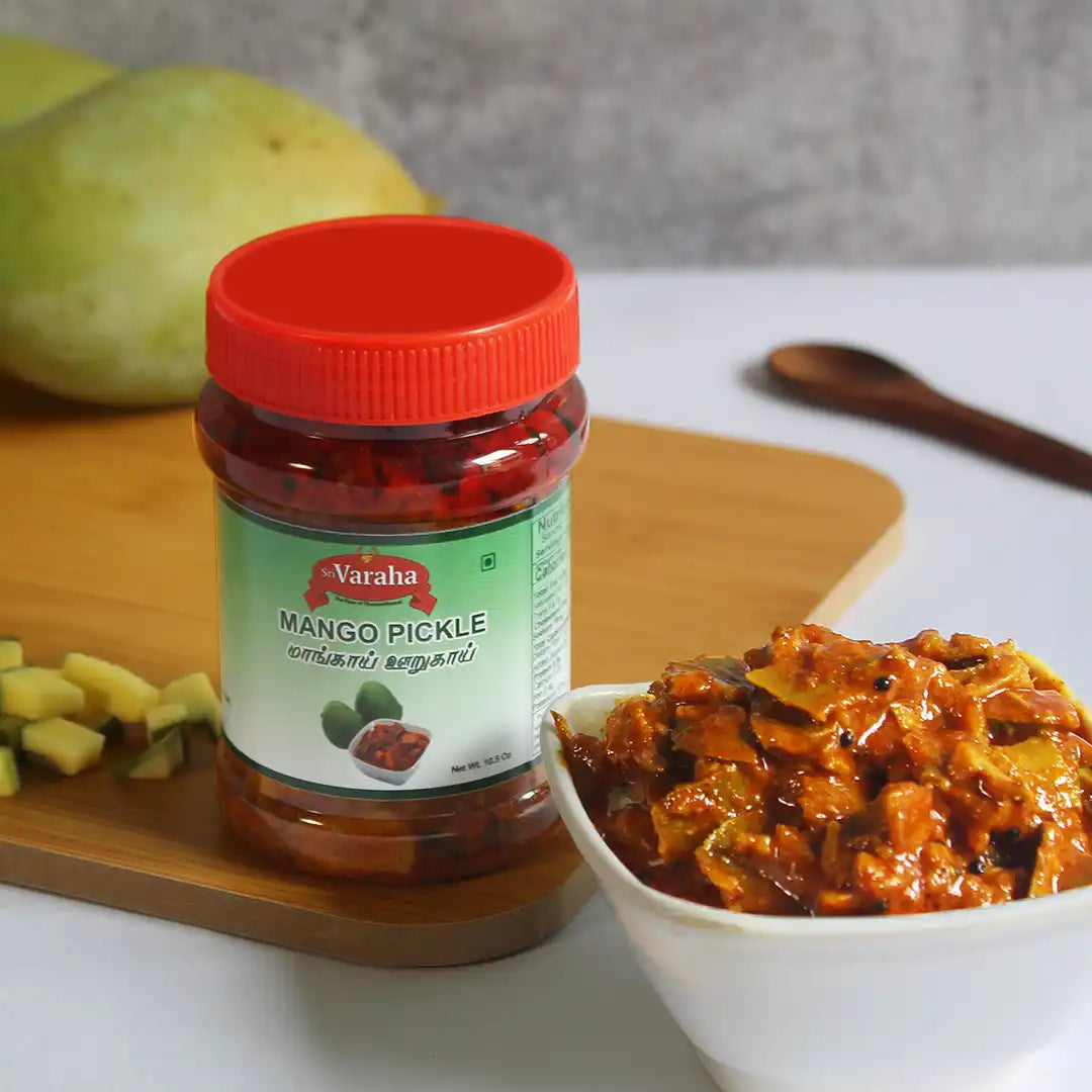 SriVaraha Foods Mango Pickle Mangai oorugai ą®®ą®¾ą®ąÆą®ą®¾ą®ÆąÆ ą®ą®±ąÆą®ą®¾ą®ÆąÆ