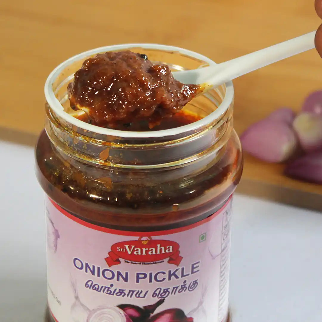 SriVaraha Foods Onion Pickle Chinna Vengaya Thokku வெங்காய தொக்கு