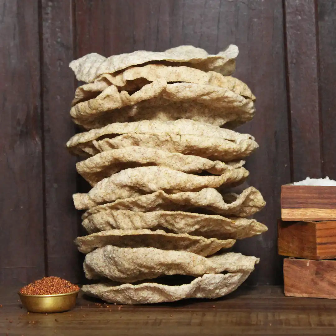 SriVaraha Foods Ragi Appalam Ragi Papad Finger Millet Nachani Papad ராகி அப்பளம்