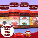 TomatoThokkuGarlicThokkuVathaKuzhambuMixPuliyodharaiMixPulikachal