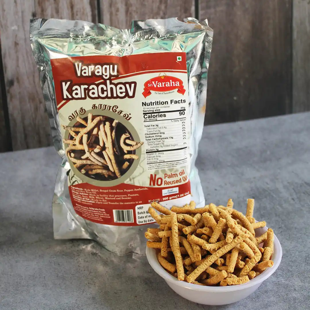 Varagu Karasev Kodo Millet Karasev வரகு காரசேவ்