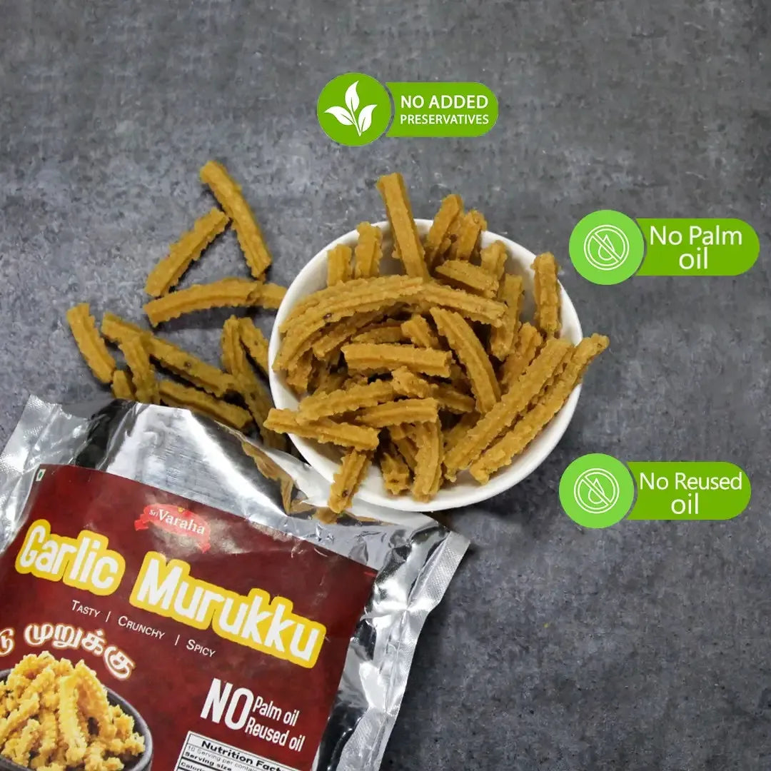 Spicy Garlic Murukku