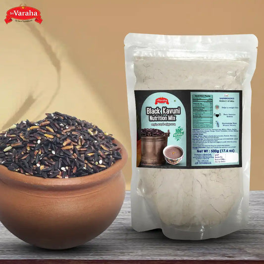Karuppu Kavuni Health Mix Recipe in Tamil (Black Rice)