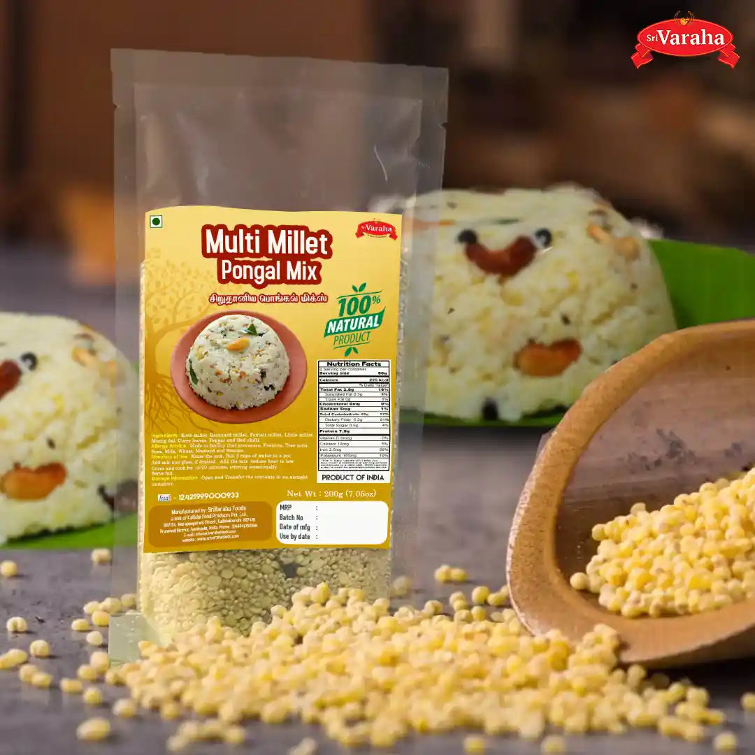 Multi Millet Pongal Mix Recipe | Sri Varaha Foods
