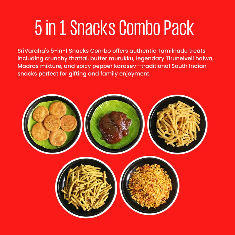 5 in 1 Snacks Combo Pack – Your Anytime Snack Squad