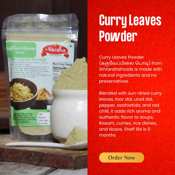 Curry Leaves Powder (Karuveppilai Podi) 100g