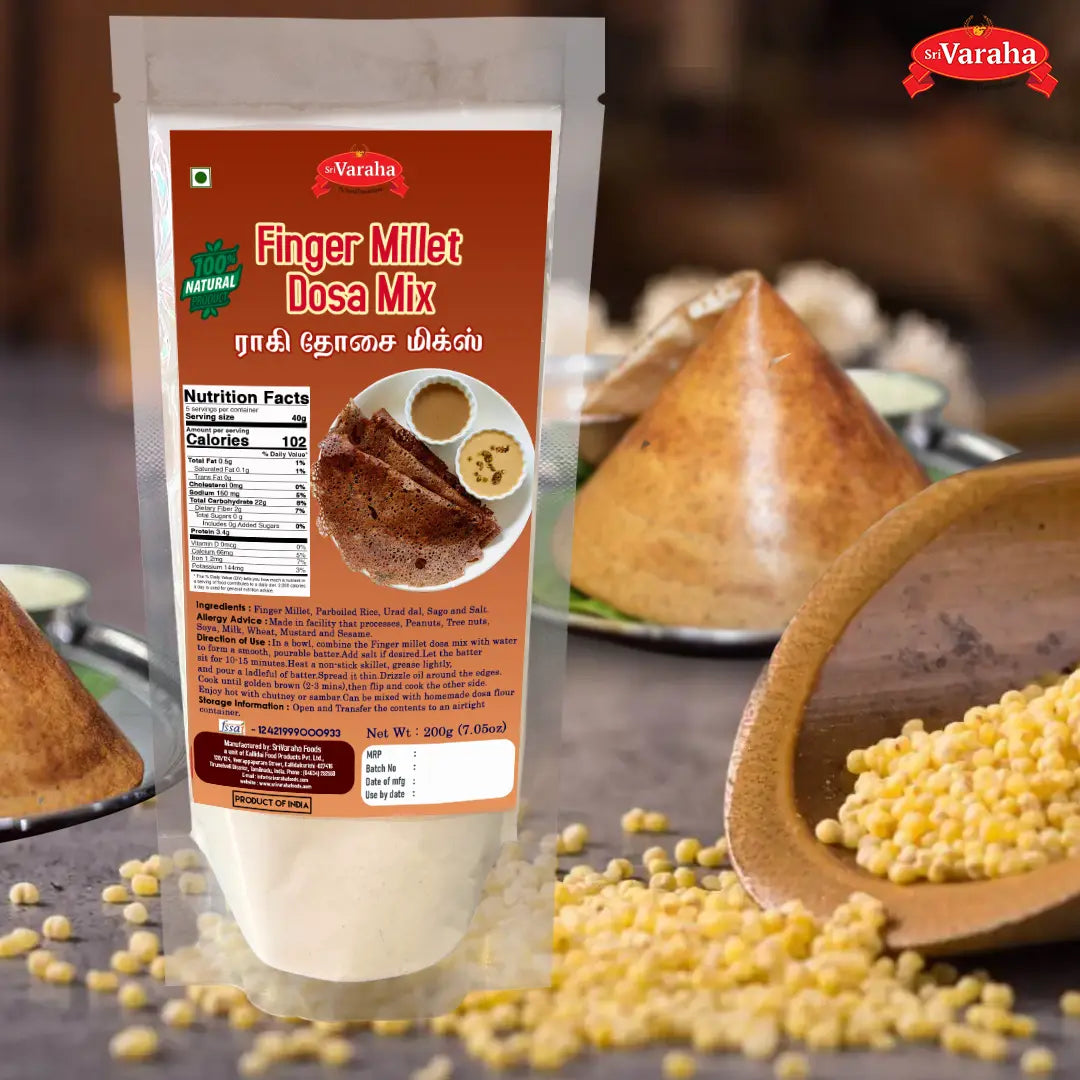 Finger Millet Dosa Mix Ragi Nachni Dosa Mix ராகி தோசை மிக்ஸ்