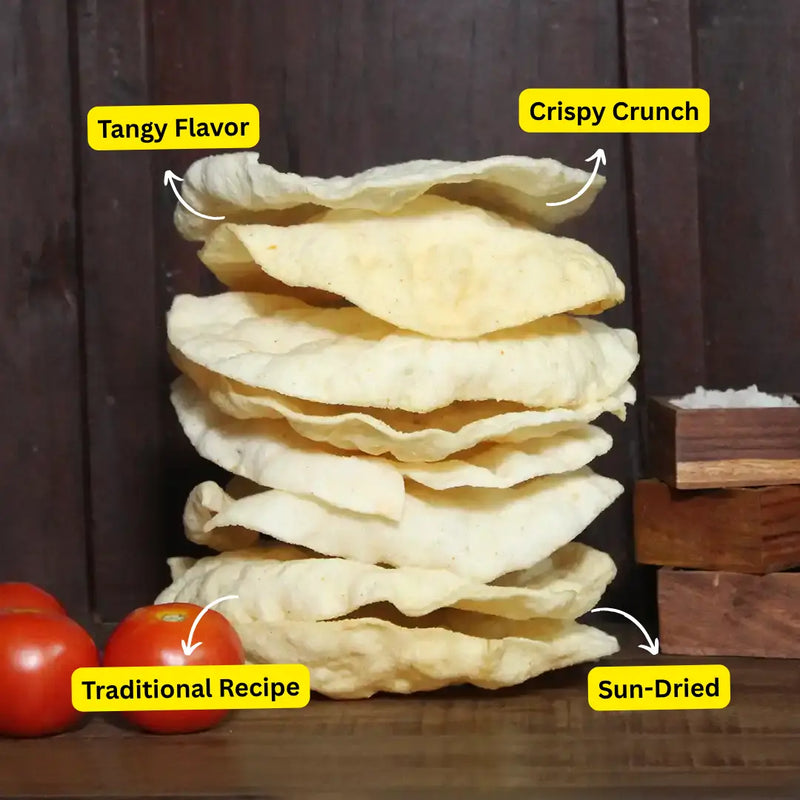 Kallidaikurichi Tomato Appalam – Spicy & Tangy Classic