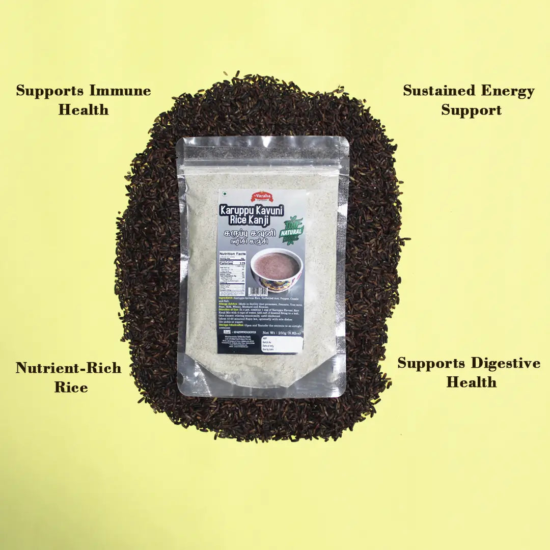 Karuppu Kavuni Kanji Mix 250g | Black Rice Kanji Mix