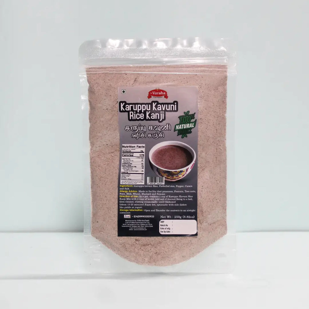 Karuppu Kavuni Kanji Mix 250g | Black Rice Kanji Mix
