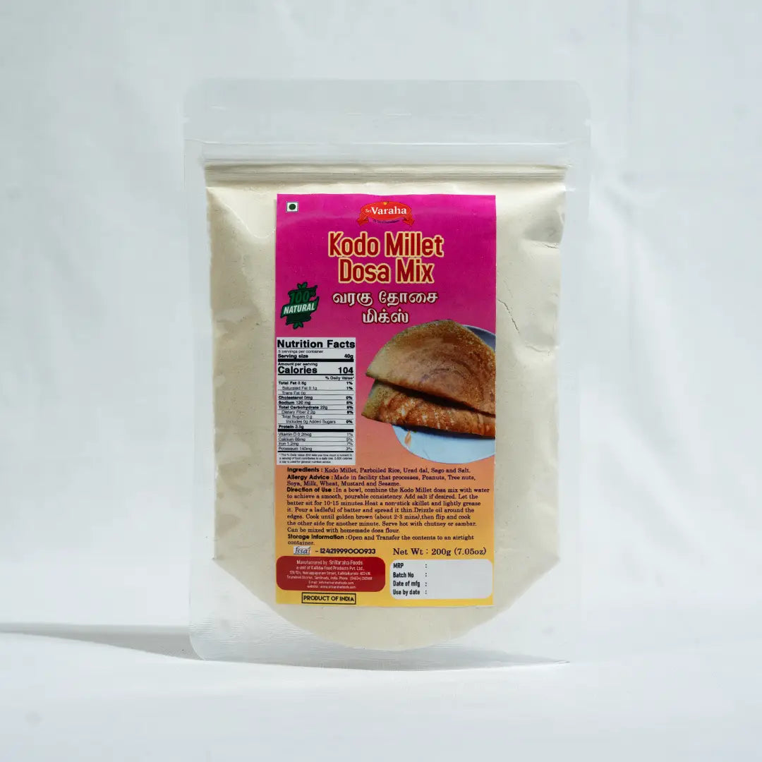 KodoMilletDosaMixVaraguArisiDosai வரகு அரிசி தோசை