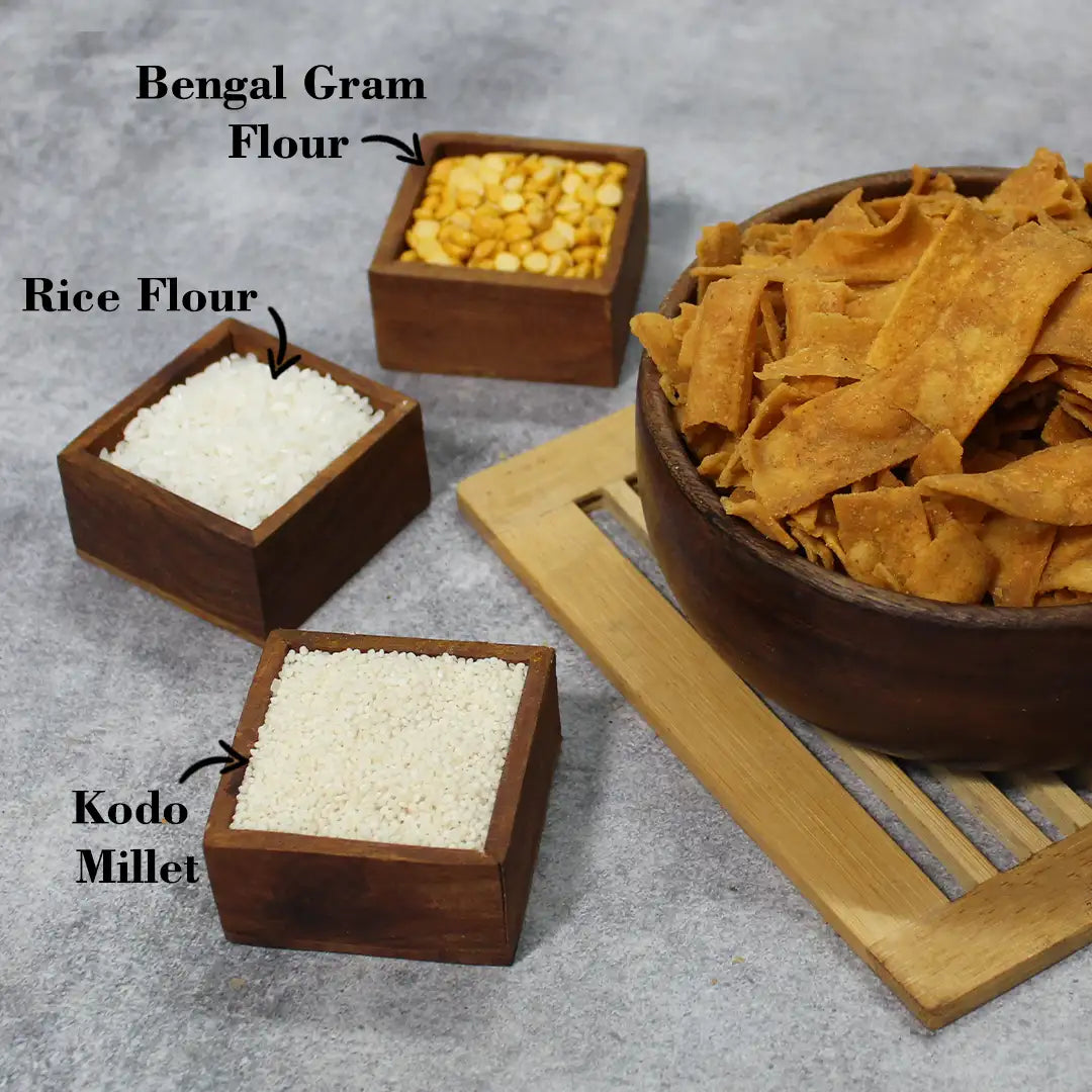 Varagu Ribbon Pakoda (Kodo Millet) 200g