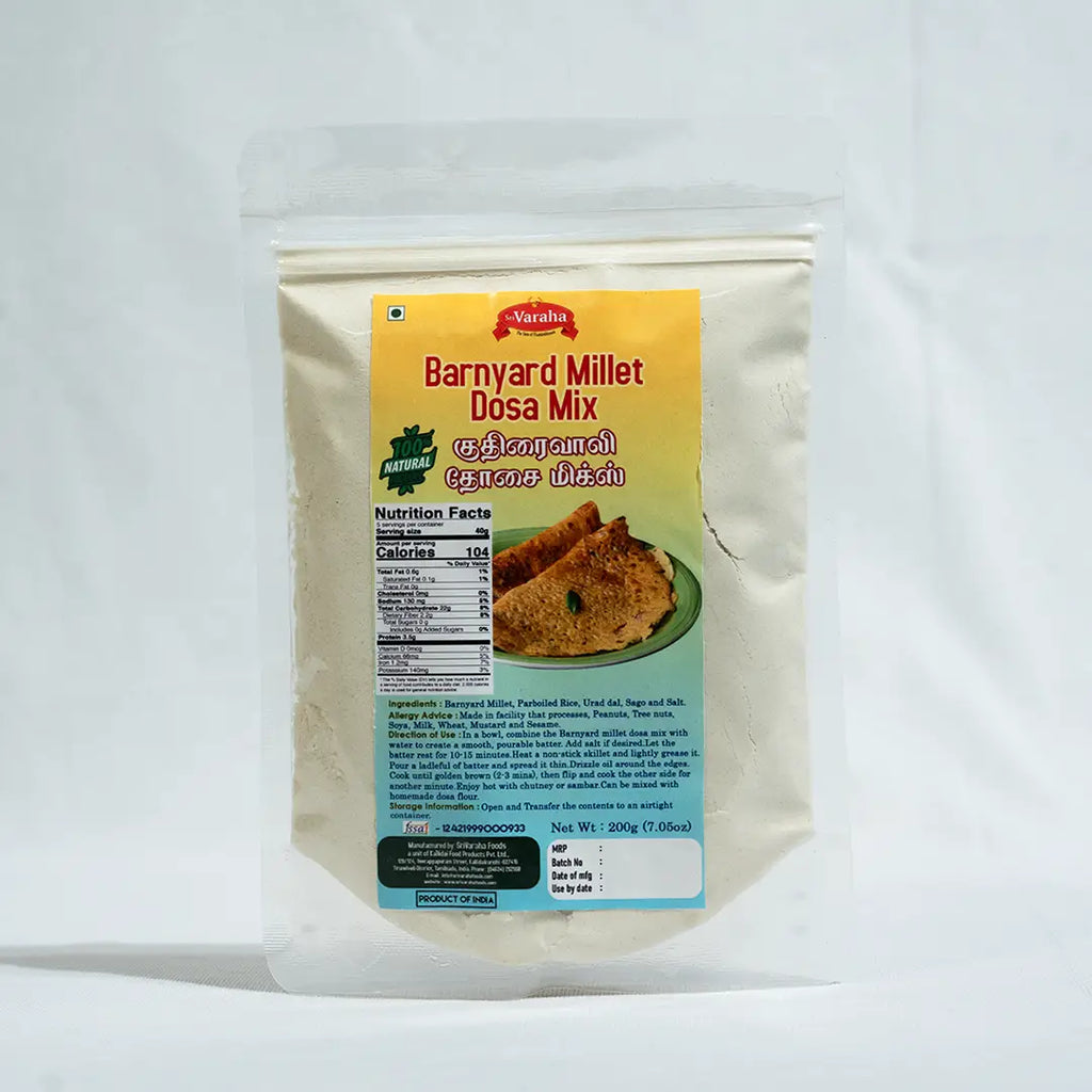 Kuthiraivali (Barnyard Millet) Dosa Mix 200g