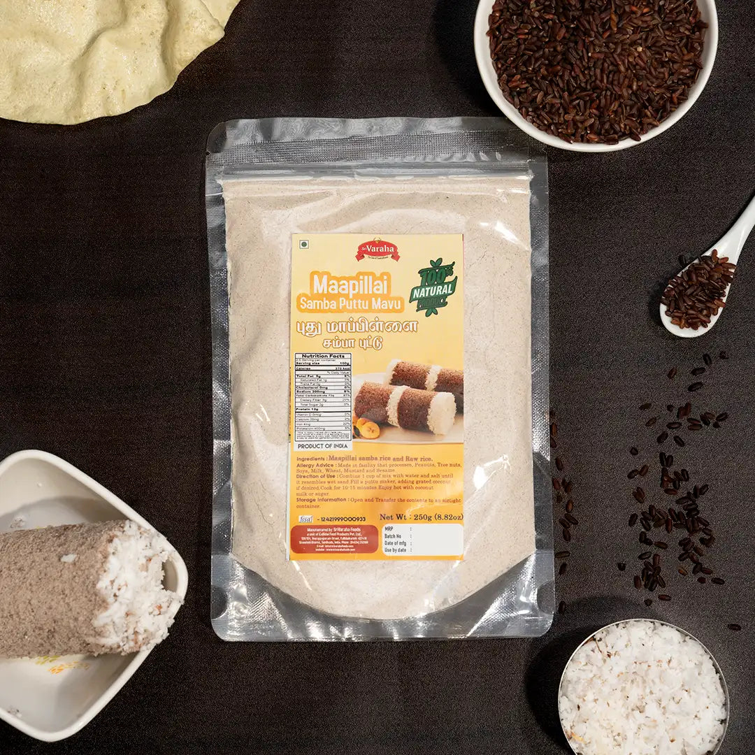 Mappillai Samba Puttu Flour Mix மாப்பிள்ளை சம்பா அரிசி புட்டு மாவு