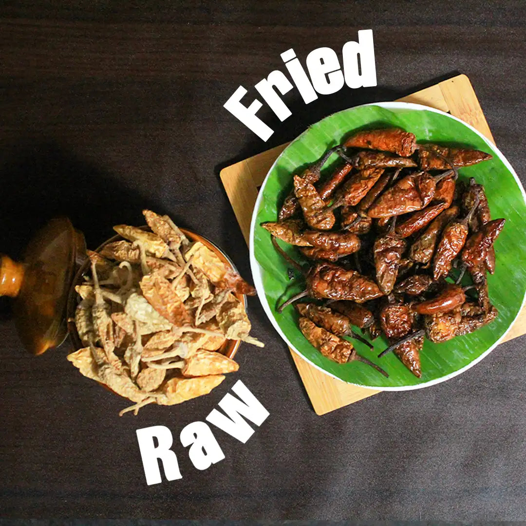 SriVaraha Foods Mor Milagai Vathal Sun dried Curd Chillies மோர் மிளகாய்