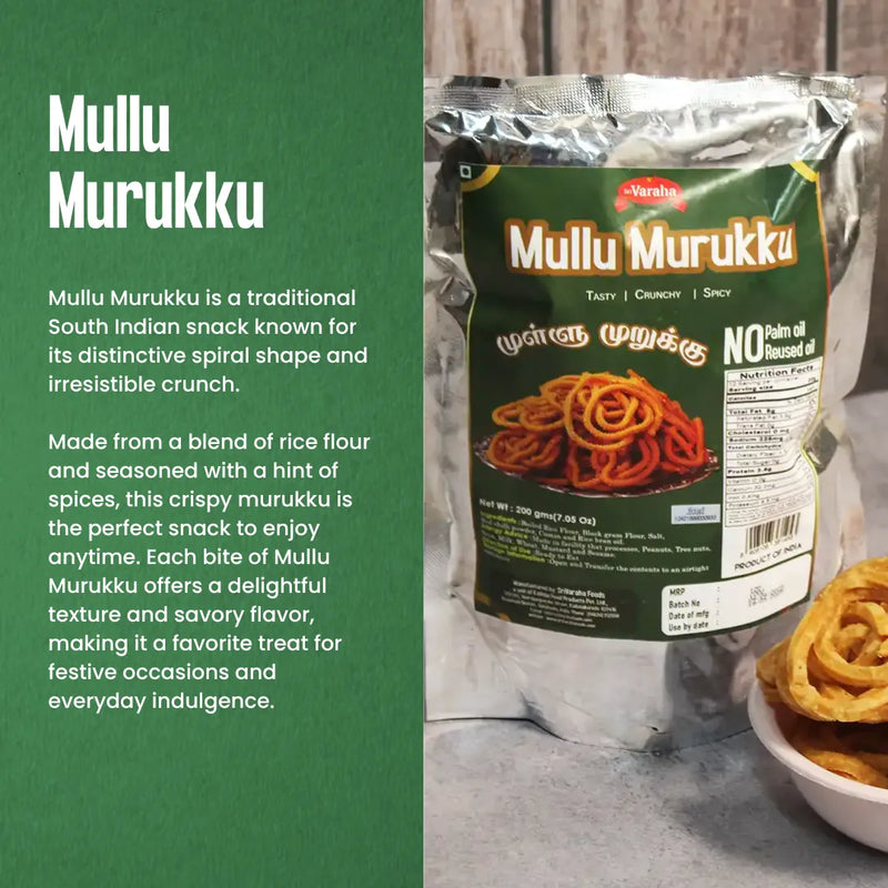 Traditional Snack of Tamil Nadu – Mullu Murukku Delight