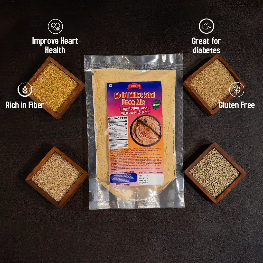 Multi Millet Adai Dosa Mix அடை தோசை மிக்ஸ் Multi Grain Adai Dosa