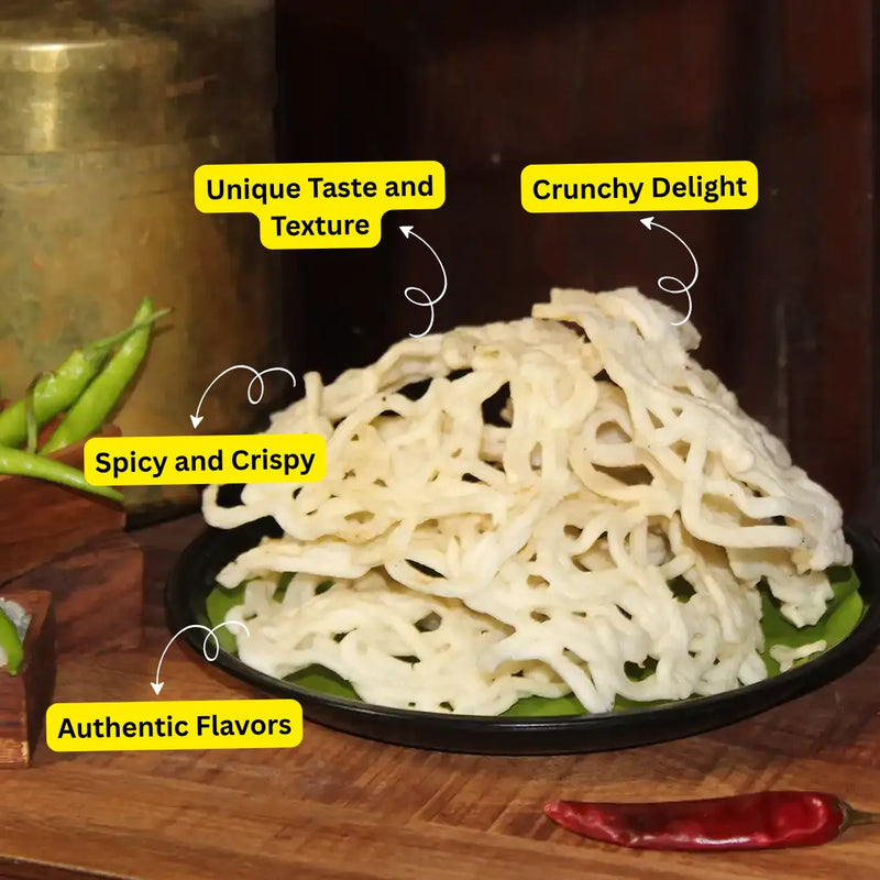 Omapodi Vadam - Crunchy, Authentic Texture