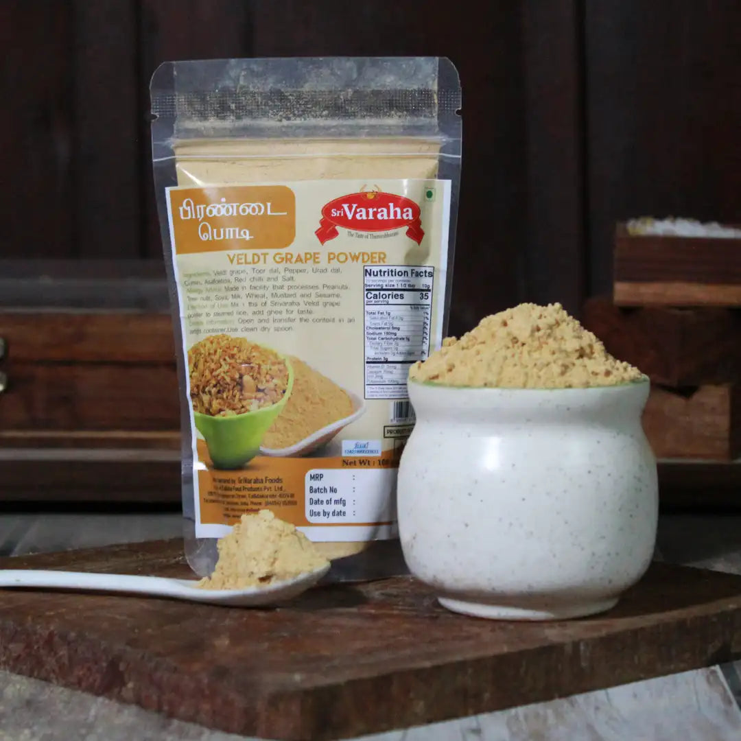 South Indian pirandai podi