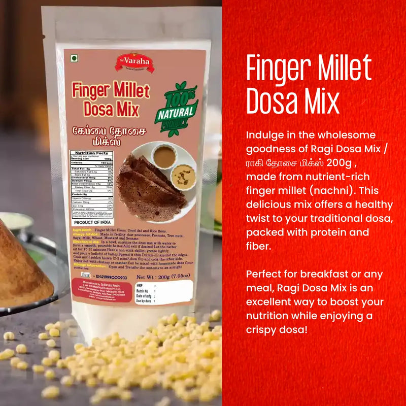Ragi / Finger Millet Dosa Mix – From Ancient Grains to Modern Plates