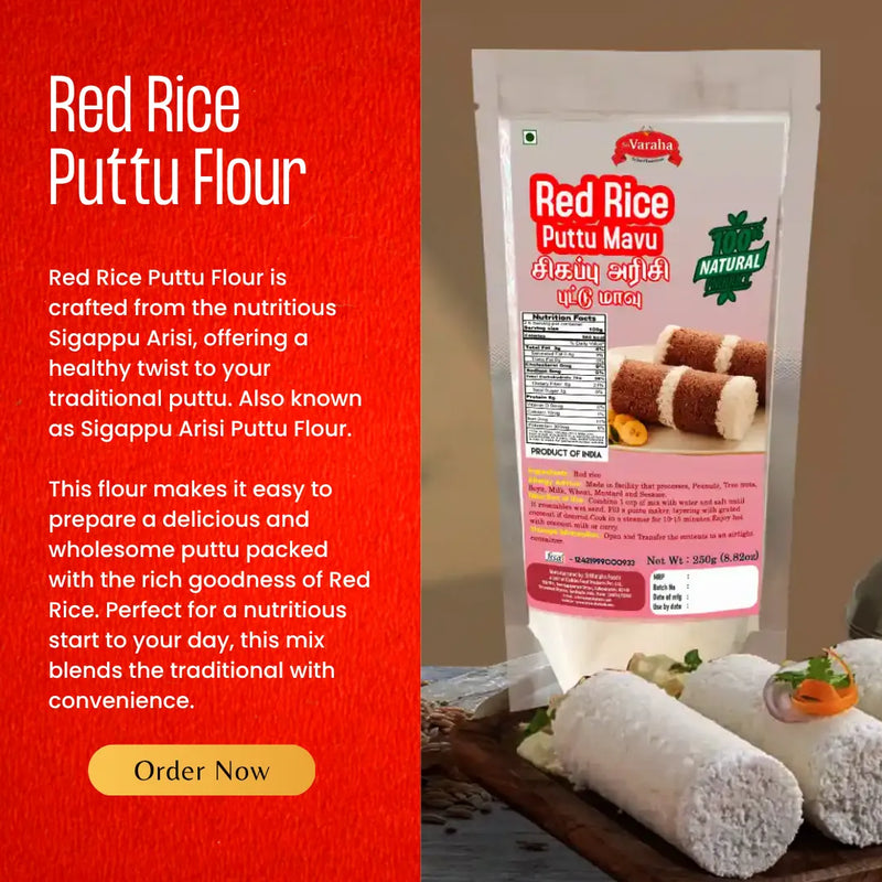 Red Rice Puttu Flour – Power-Packed Breakfast for Every Day