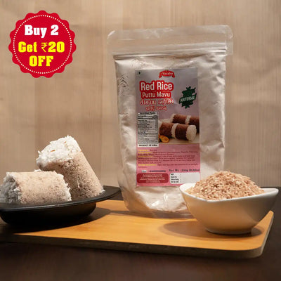 Red Rice Puttu Flour / Sigappu Arisi Puttu Maavu 250g