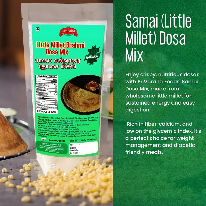Samai Dosa Mix – Little millet, big nutrition!
