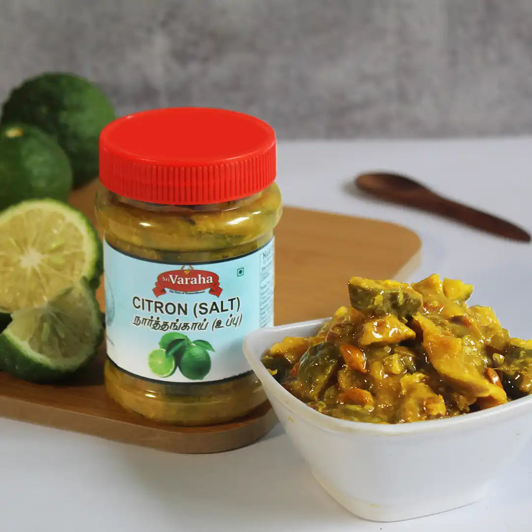 SriVaraha Foods Citron Pickle Salted Narthangai Northangai Oorugai à®‰à®ªà¯à®ªà¯ à®¨à®¾à®°à¯à®¤à¯à®¤à®™à¯à®•à®¾à®¯à¯ Main image