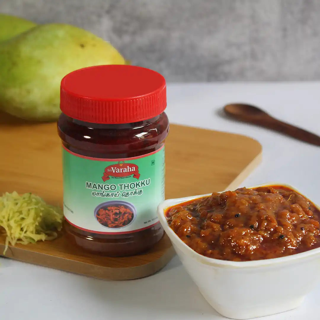 SriVaraha Foods Mango Thokku Spicy Mangai Thokku à®®à®¾à®™à¯à®•à®¾à®¯à¯ à®¤à¯Šà®•à¯à®•à¯ Main image