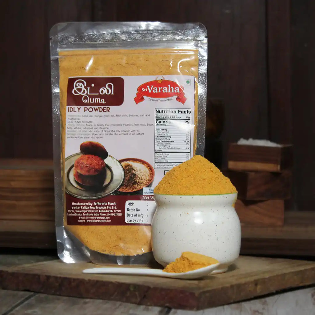 SriVarahaFoods Tirunelveli Special Idli Podi Powder Idli Milagai Podi இட்லி பொடி