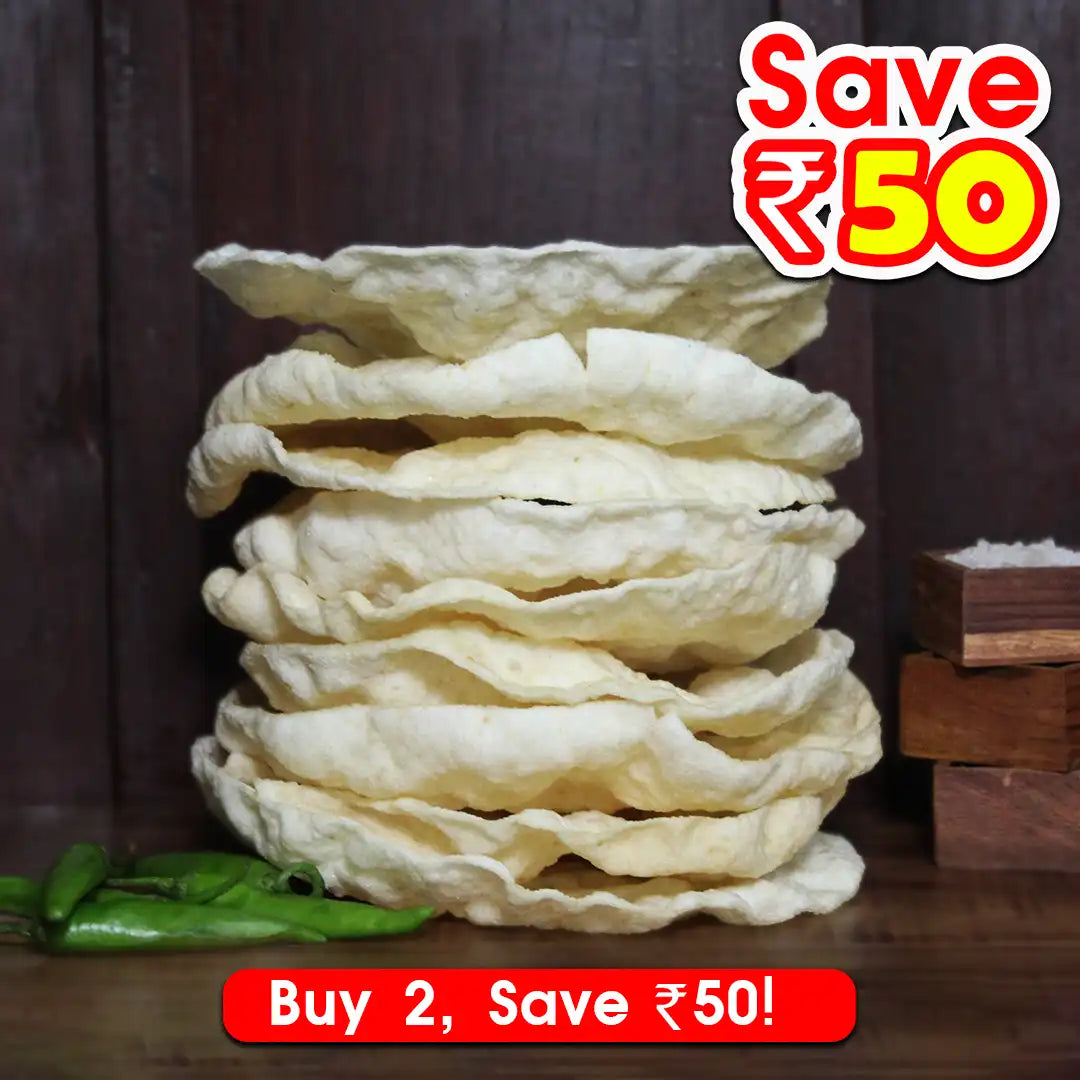 SriVarahaFoodsKallidaikurichiArisiAppalamRicePapadஅரிசி அப்பளம்