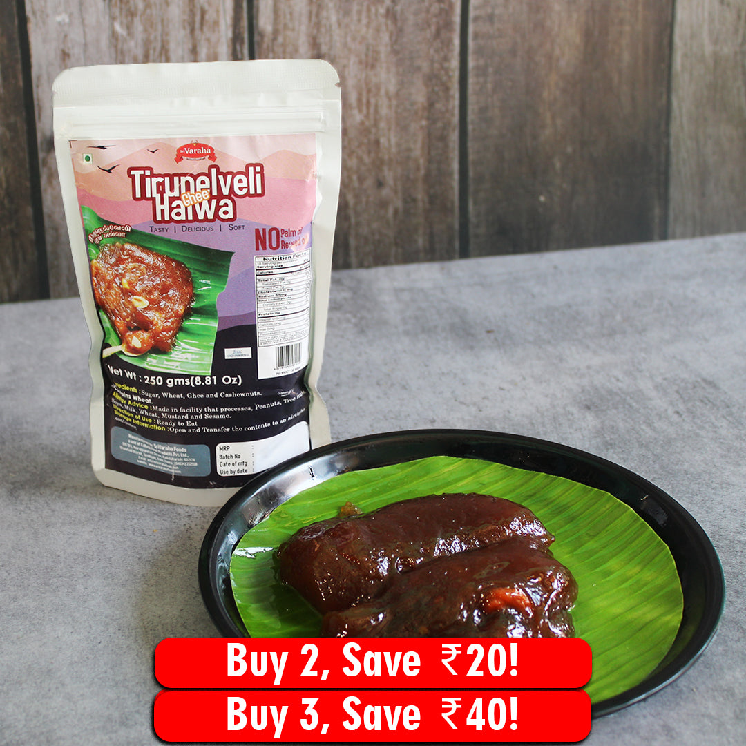 SriVaraha Foods Tirunelveli Halwa Wheat Halwa திருநெல்வேலி அல்வா Pure Ghee Halwa alwa alva