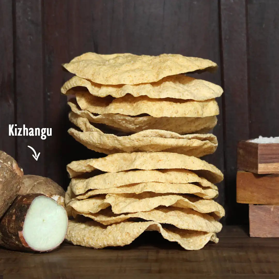 SriVaraha Foods Kallidaikurichi Maracheeni Maravalli Kizhangu Marchini Kilangu Appalam Tapioca Papad 200g