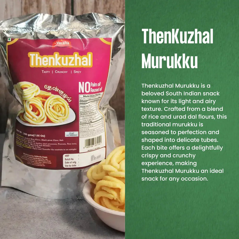 Thenkuzhal Murukku – A Timeless Crunch from Tamil Nadu Homes