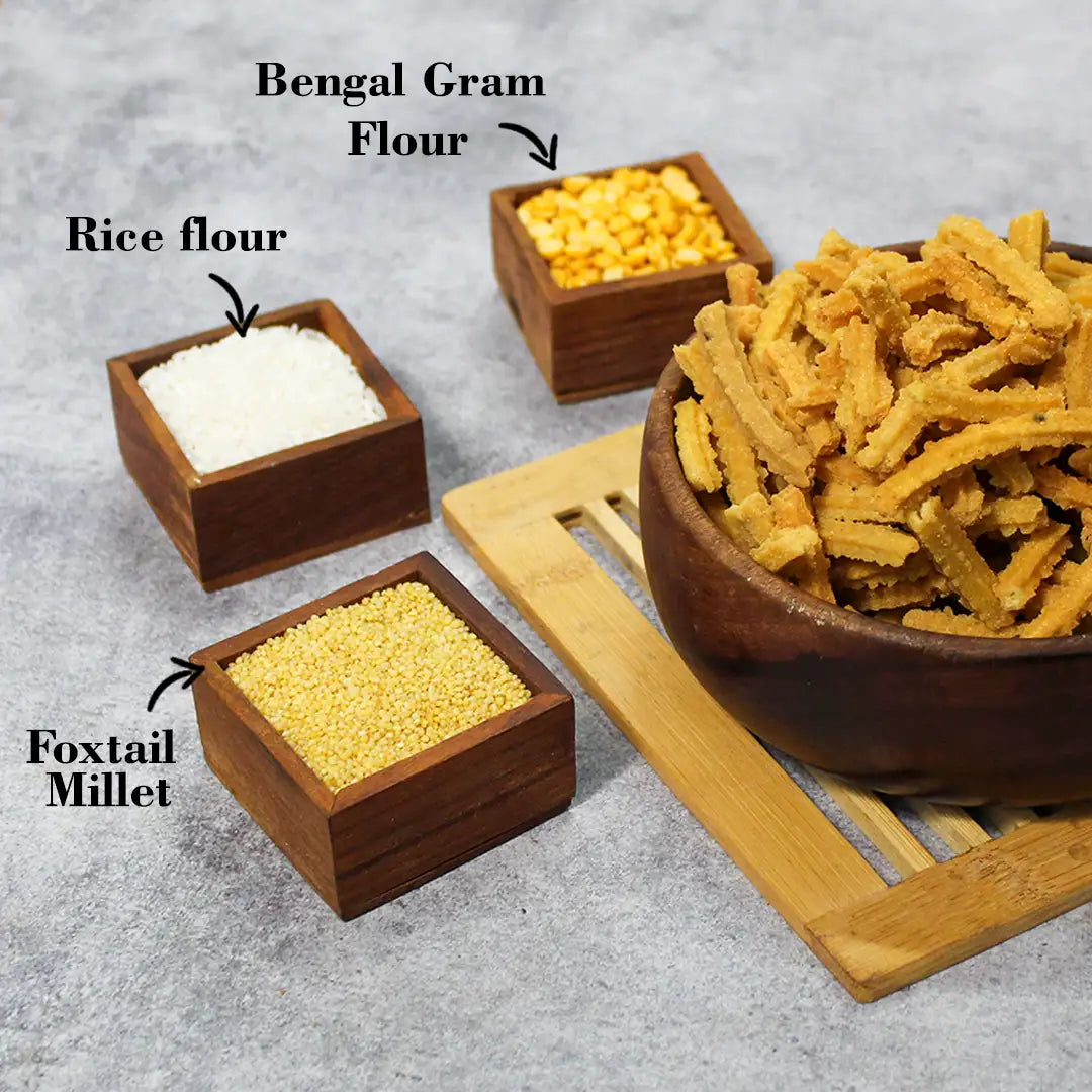 Thinai Butter Murukku (Foxtail Millet) 200g