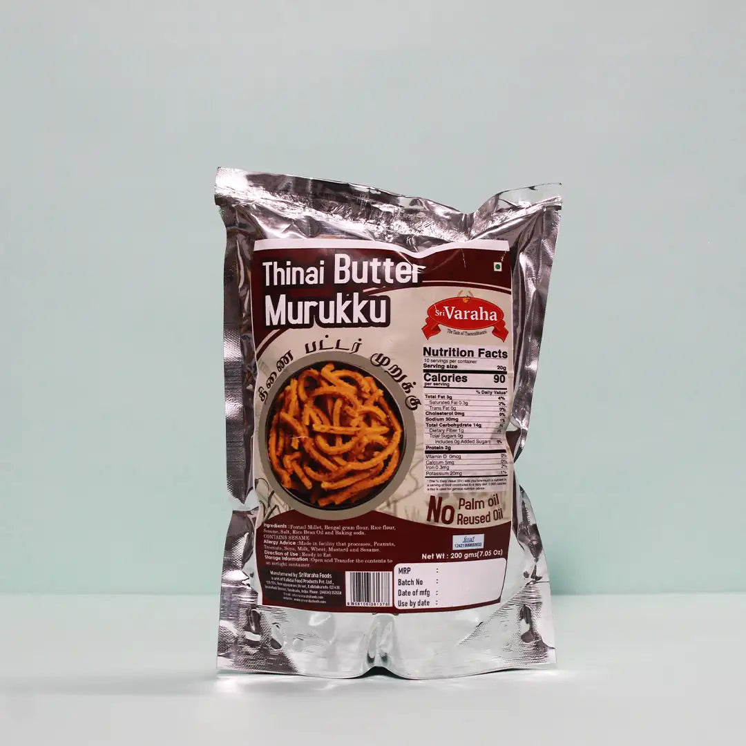 Thinai Butter Murukku (Foxtail Millet) 200g