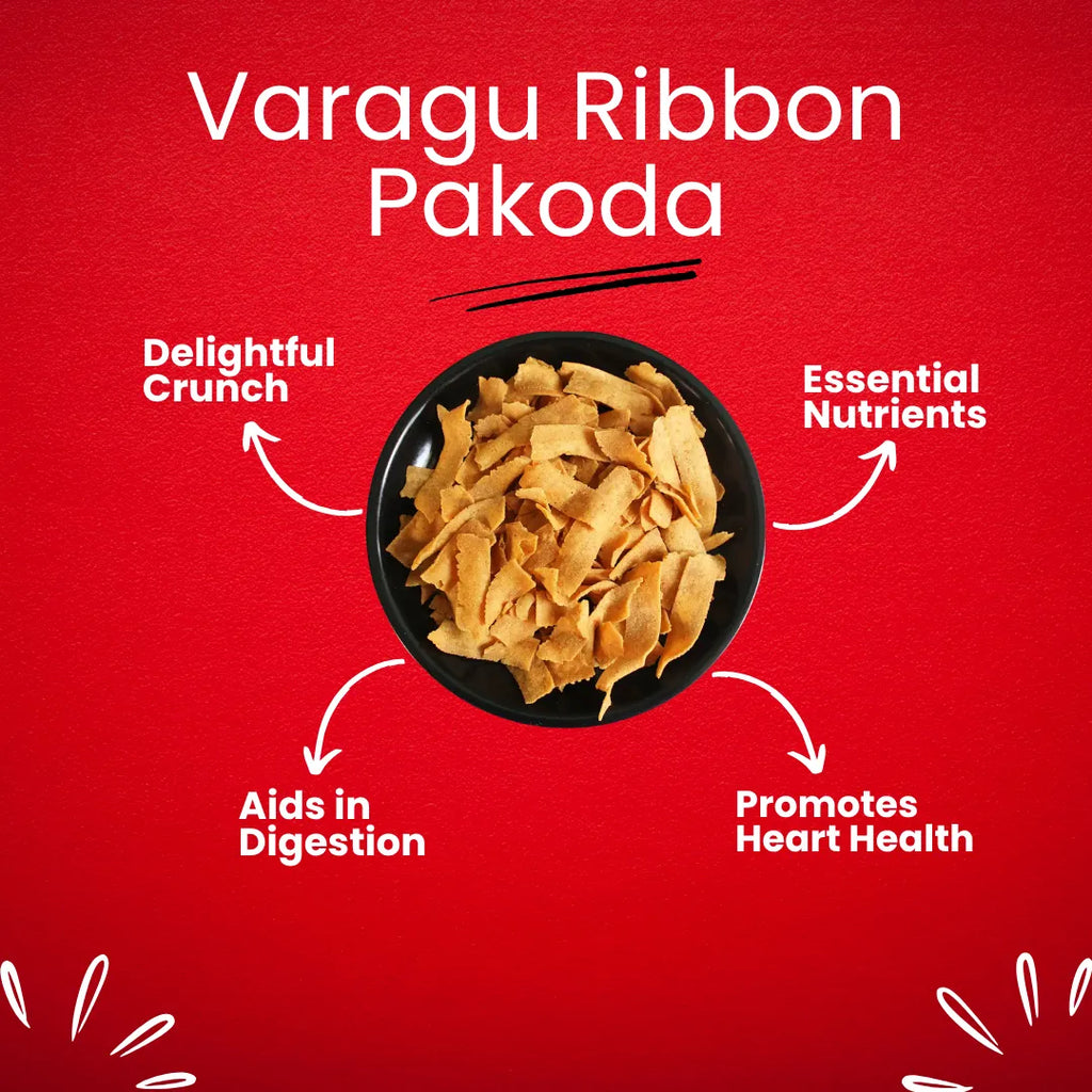 Varagu Ribbon Pakoda (Kodo Millet) 200g