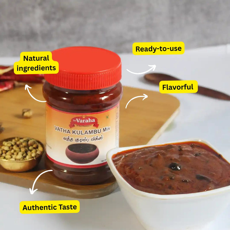 Vatha Kuzhambu Mix - Ready in Minutes, Authentic Taste