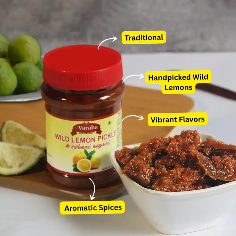 Wild Lemon (Kadarangai) Pickle - A Burst of Wild Lemon Zest in Every Bite