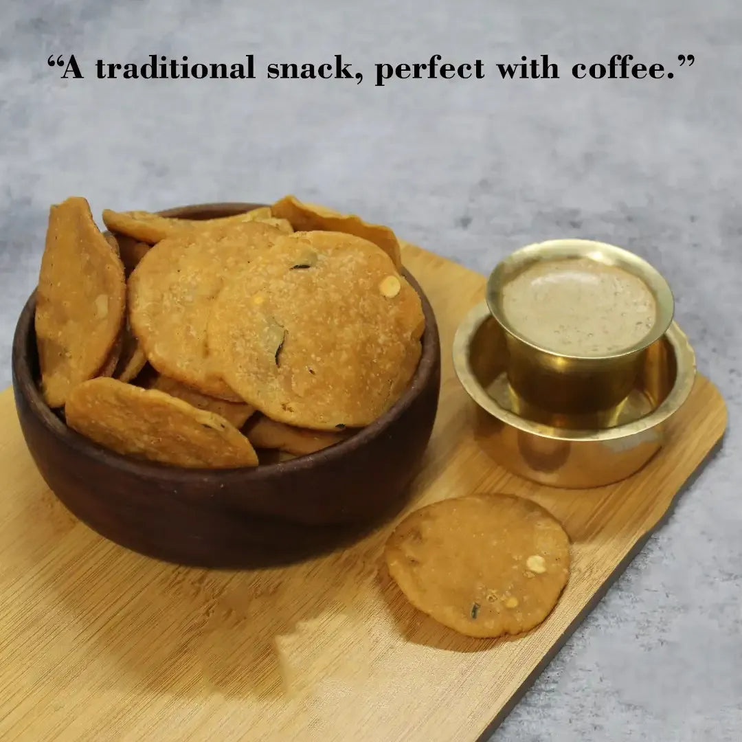 Traditional Garlic  Thattai