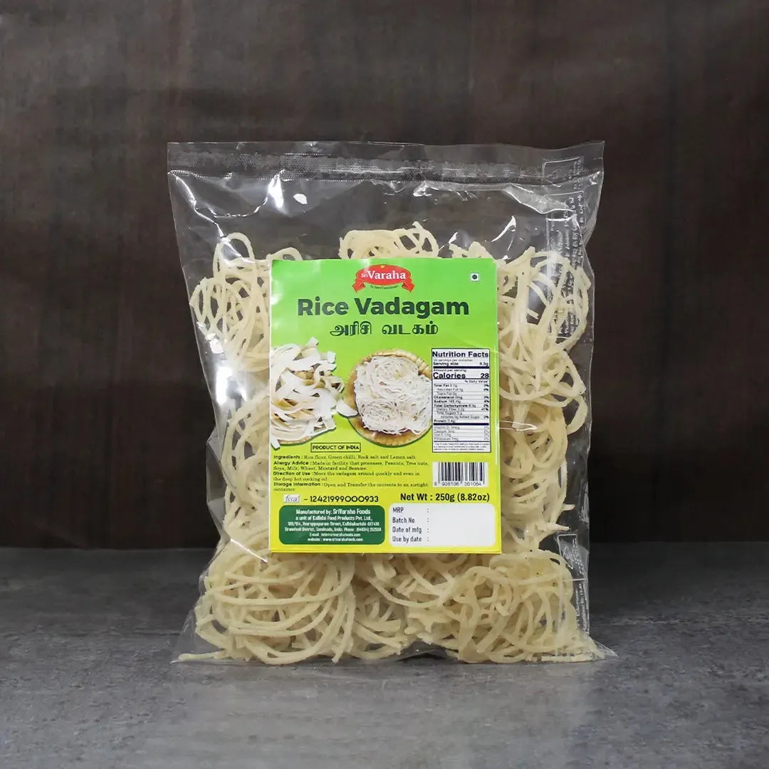 Crispy Rice Omapodi Vadam